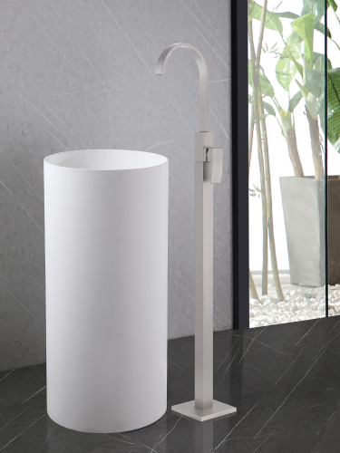 Смеситель Abber Wasserfall AF8640SP напольный сатин - фото 2