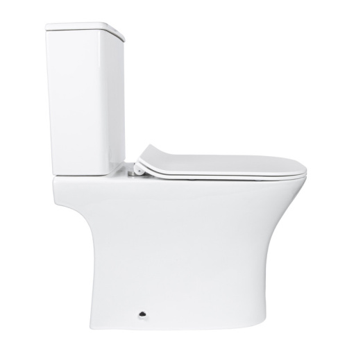 Унитаз напольный с бачком Bond Cube F07-00 белый с сиденьем безободковый душевой смыв - фото 4