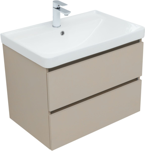 Тумба под раковину Aquanet Вега 2.0 00337942 69х46х50 подвесная цвет бежевый - фото 3