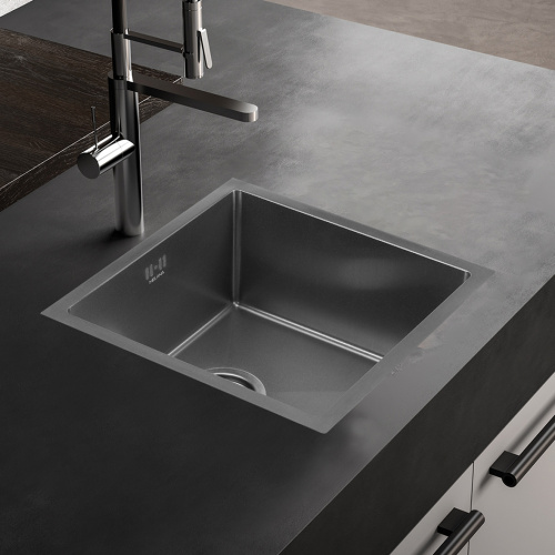 Кухонная мойка Melana ProfLine D4545H сатин 45х45 цвет сатин поверхность матовая - фото 3