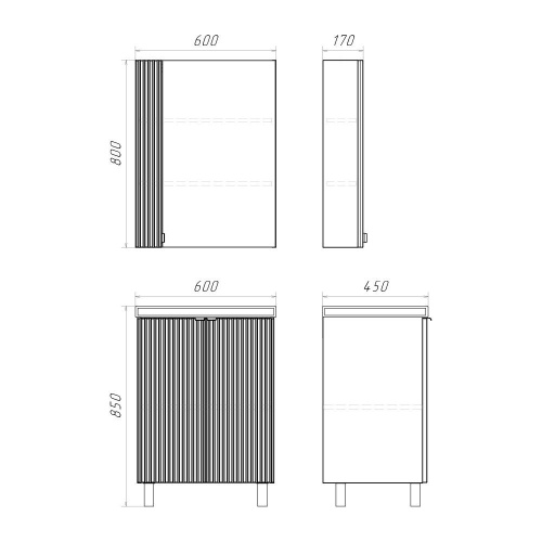 Тумба с раковиной Comforty 00-00019241CF 60х45х85 - фото 2