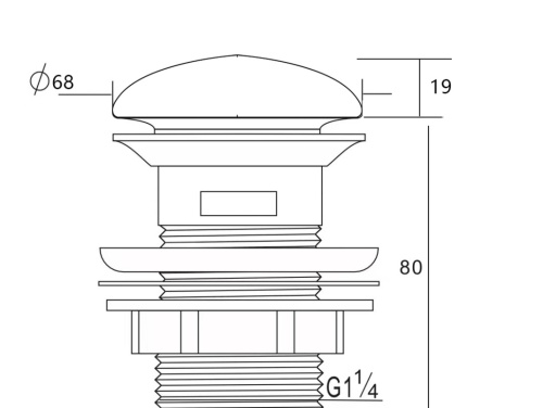 Донный клапан для раковины Aquanet 00333928 - фото 4