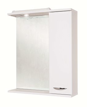 Зеркало-шкаф Onika Ника 206016 60х16х71 подвесной цвет белый