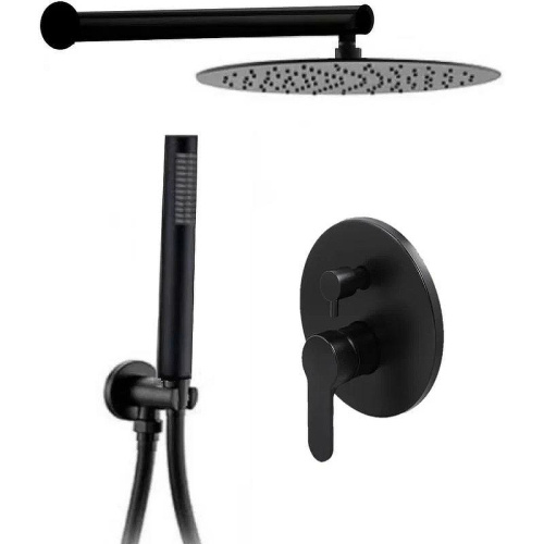 Душевая система ALMAes Sakari TVZ-0890 встраиваемая цвет черный - фото 2