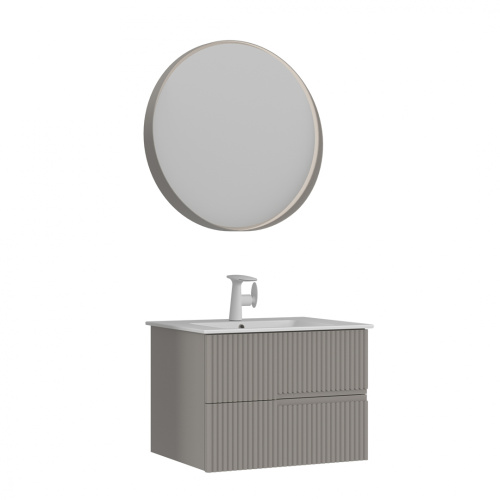 Тумба с раковиной Orka Moonlight 5001496 71х51х51 цвет бежевый матовый - фото 2