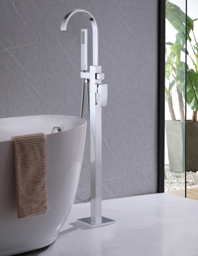 Смеситель ABBER Wasserfall AF8615 напольный хром - фото 2