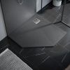 Душевой поддон из искусственного камня Vincea H25 VST-4SP1010G 100х100 серый