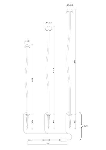 Ландшафтный светильник Arte Lamp Motus (Мотус) A1081PA-3BK - фото 3