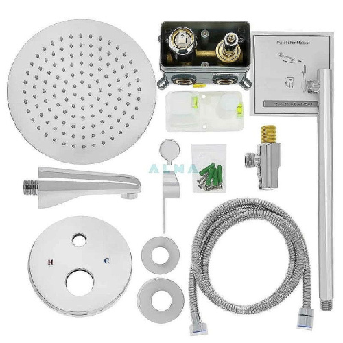 Душевая система ALMAes Marita TVZ-8839 встраиваемая цвет хром - фото 3