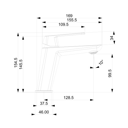 Смеситель Tokito NAGOYA TOK-NAG-1011 на раковину хром - фото 4