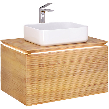 Тумба под раковину Jorno KARAT Kar.01.80/P/BuL 80х54х46 подвесная цвет бук