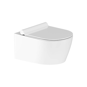 Унитаз подвесной Damixa Jupiter DX77C1700SC белый с сиденьем микролифт безободковый каскадный смыв