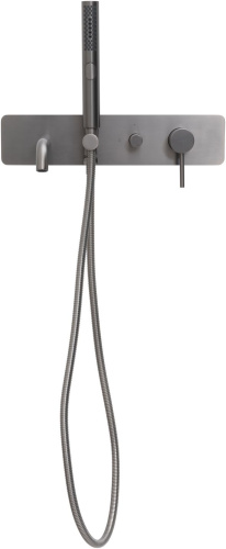 Смеситель для ванны с душем Allen Brau Priority 5.31A05-MG встраиваемый в стену серый - фото 5