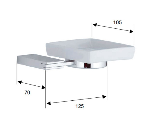 Мыльница Remer Flat FT10CR - фото 2