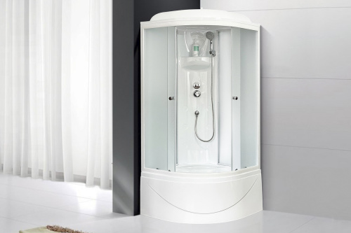 Душевая кабина Royal Bath BK RB100BK4-MM 100х100 четверть круга с крышей ориентация универсальная - фото 2