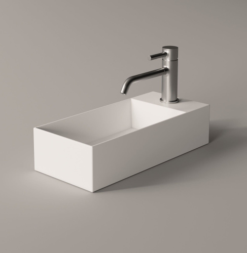 Раковина керамическая Alice Spy 34110101 45х20 подвесная цвет белый глянцевый - фото 3