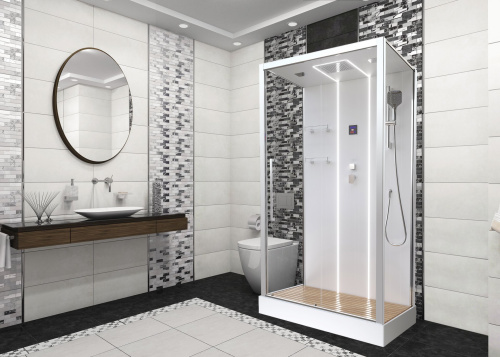 Душевая кабина Acquazzone Melissa 110 110х80 прямоугольная с крышей ориентация универсальная - фото 2