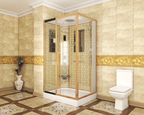 Душевая кабина Niagara Luxe 7711GL 120х90 прямоугольная с крышей ориентация левая - фото 3