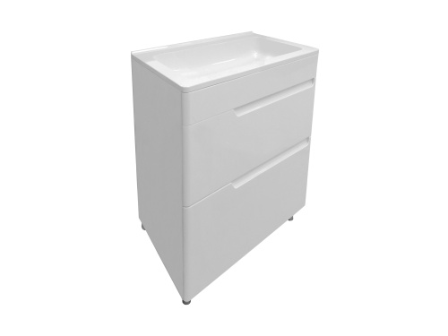 Тумба с раковиной Эстет Kare Luxe ФР-00007072 60х45х86 напольная цвет белый - фото 2