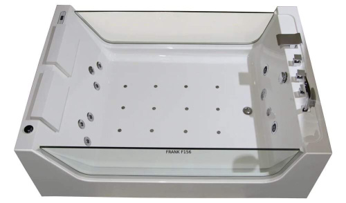 Ванна акриловая гидромассажная Frank 2016439109 170х120 пристенная прямоугольная с каркасом - фото 4