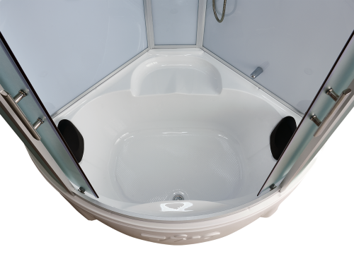 Душевой бокс Timo Standart T-6655SF 150х150 четверть круга с крышей - фото 4