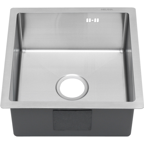 Кухонная мойка Melana ProfLine MLN-R4444H 44х44 цвет сатин поверхность матовая - фото 5