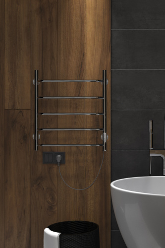 Полотенцесушитель Indigo Roof Lux LCRLE60-50Rt 53х60 электрический хром - фото 5