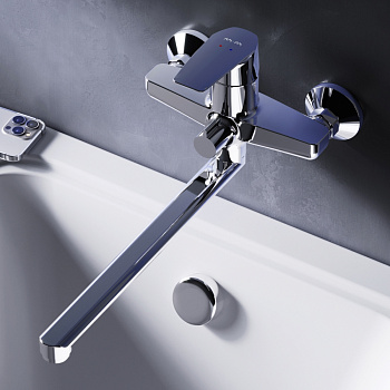 Смеситель для ванны и душа Am.Pm Gem F90A90000 настенный хром