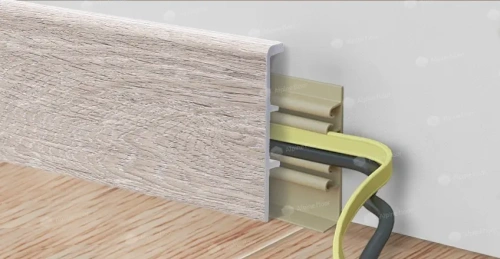 Напольный плинтус Alpine Floor Rico Concept RC 80103 Дуб латте толщина 2 см 2200х80 - фото 2