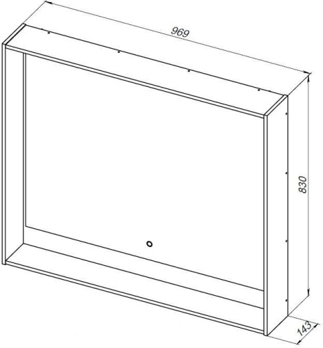 Зеркало в ванную Aquanet Милан 00336401 97х83 цвет темное дерево - фото 4