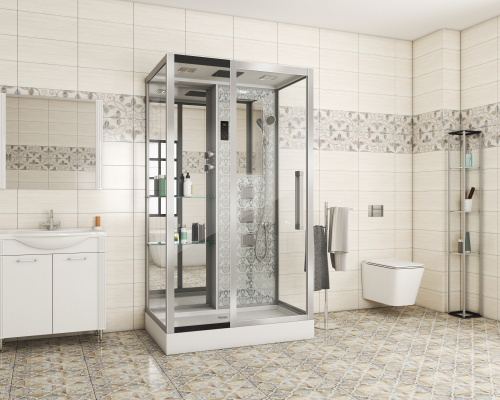 Душевая кабина Niagara Luxe 7713WL 120х82 прямоугольная с крышей ориентация левая - фото 2