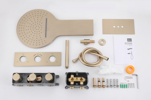 Душевая система ABBER AF8151G встраиваемая в стену - фото 3