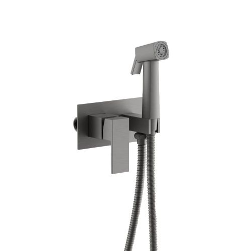 Гигиенический душ со смесителем Belz B808 B55808-3 оружейная сталь - фото 2