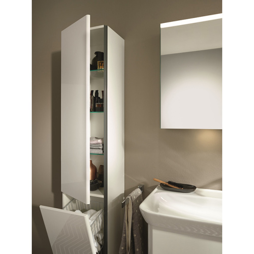 Шкаф-пенал Burgbad Iveo HSIG035LF2833G0161 35х32х176 напольный цвет белый глянцевый