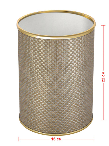 Ведро мусорное Geralis Ромб M-RBG-B 3 л - фото 2