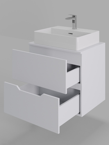 Тумба с раковиной Orange Line Li-60TuwMDF+B04-500W 61х46х68 - фото 4
