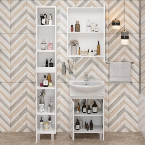 Шкаф-пенал Onika Милтон 403077 30х33х190 напольный - фото 5