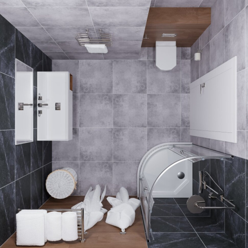 Душевой уголок Тритон Альфа Щ0000049613 90х90 стекло прозрачное профиль хром с поддоном - фото 5