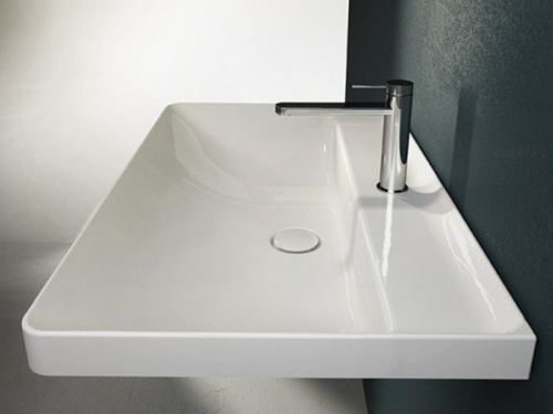 Раковина из санфаянса Hatria CANALGRANDE Y1EK01 80х50 подвесная цвет белый - фото 2