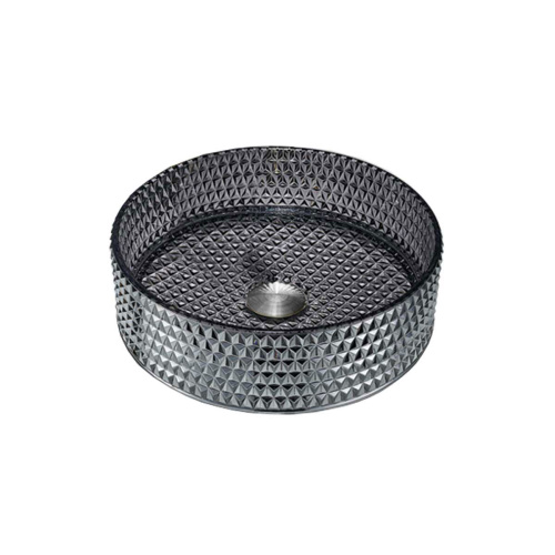 Раковина стеклянная Vincea VBS-5GL03 40х40 накладная цвет черный без отверстий под смеситель - фото 2