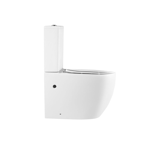 Унитаз напольный с бачком Vincea Evo VT2-34 белый с сиденьем микролифт безободковый душевой смыв - фото 3